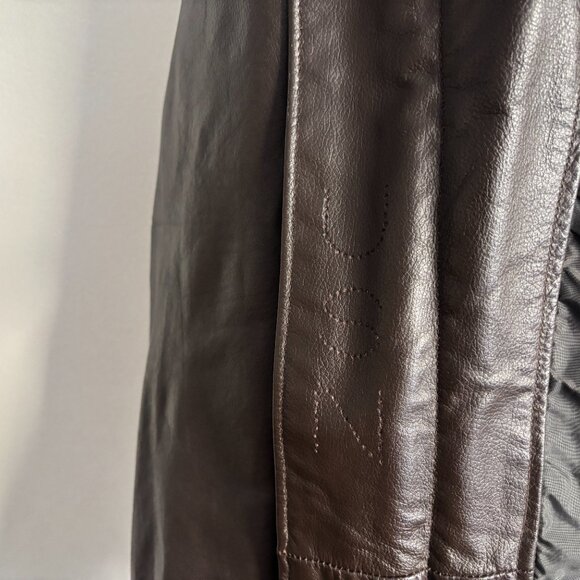 Excelled Brown Leather Aviator Bomber G-1 Jacket- Sherpa Collar, Patches -XL-XXL - Picture 14 of 15